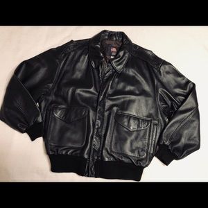 US Wings, men's XXL, black bomber jacket